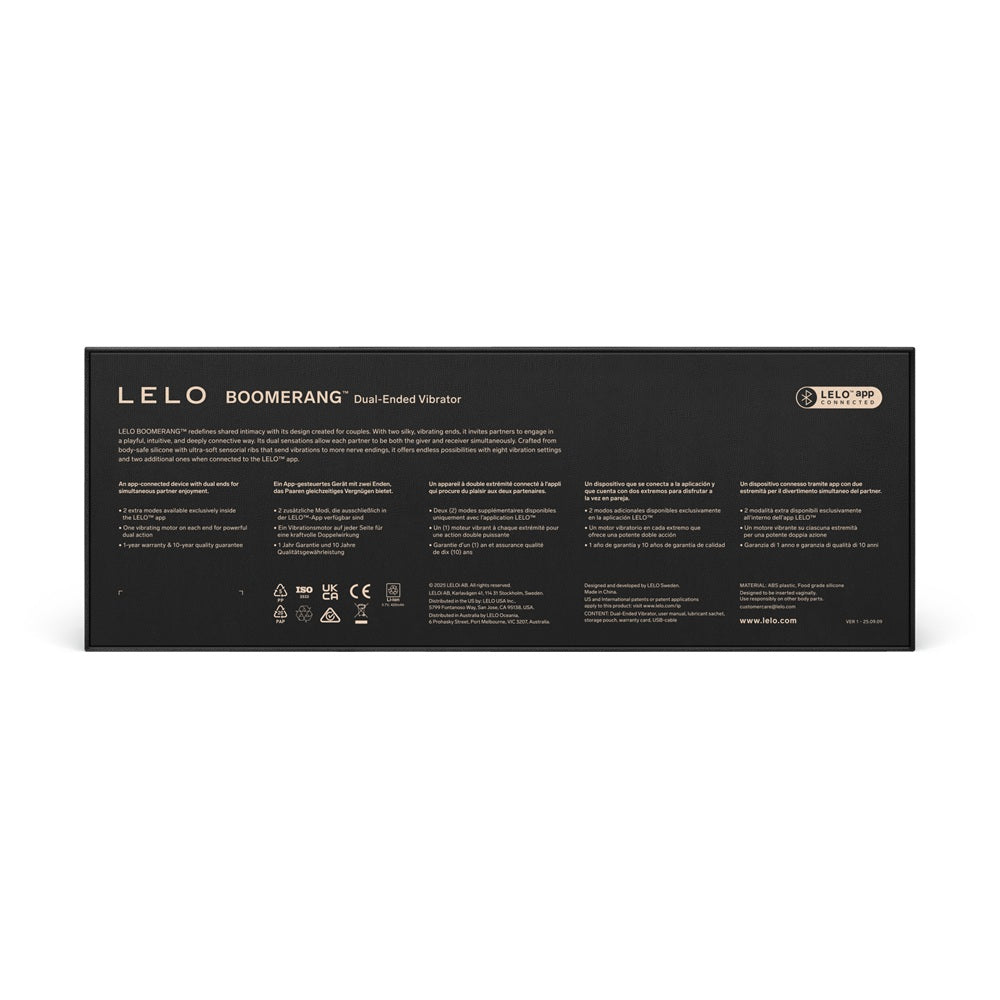 LELO Boomerang Dual Ended Vibrator Purple