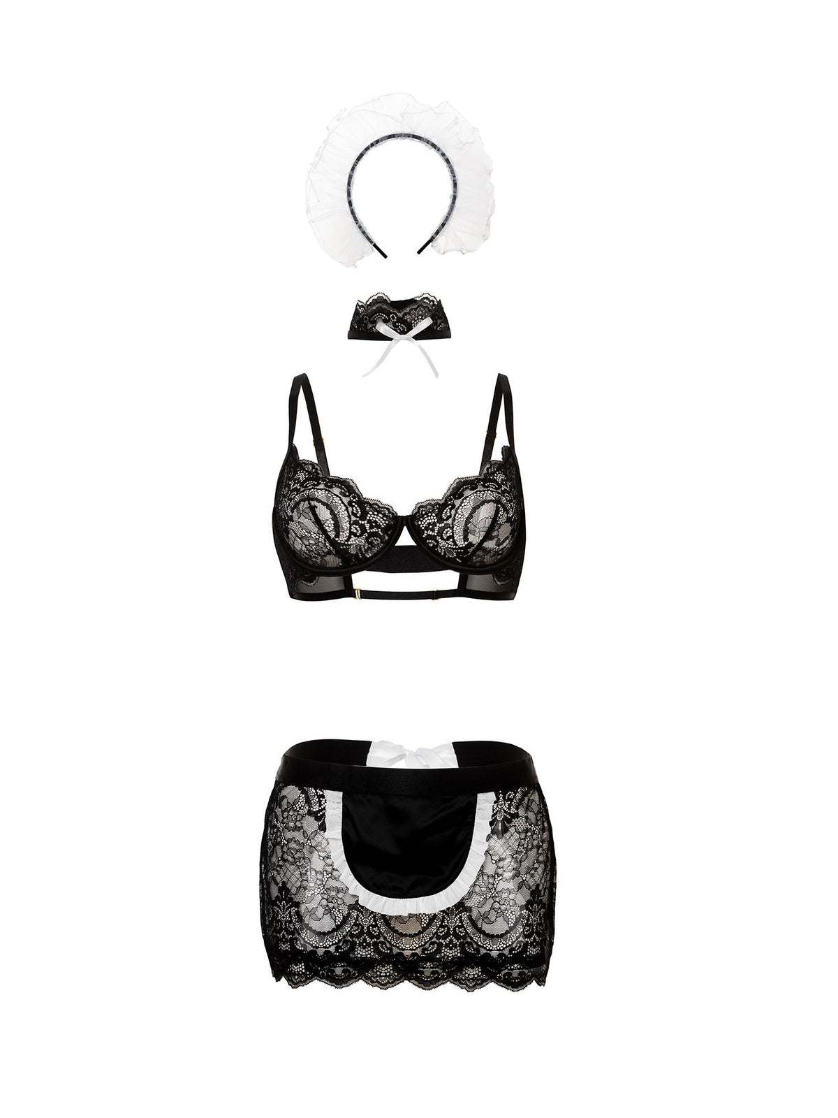 Oh La La Cheri - Maid In France Set - Black/White